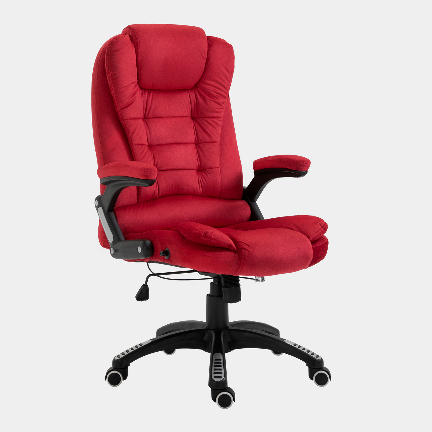 Fauteuil de bureau inclinable standard, extra-rembourré, velours rouge MO17