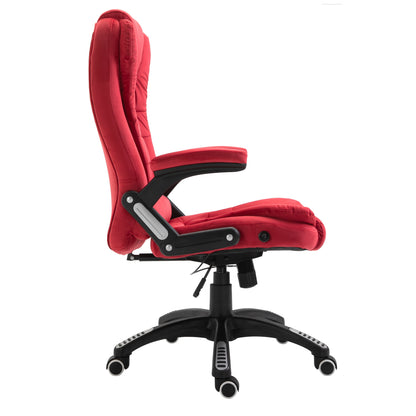 Fauteuil de bureau inclinable standard, extra-rembourré, velours rouge MO17