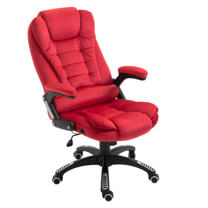 Fauteuil de bureau inclinable standard, extra-rembourré, velours rouge MO17