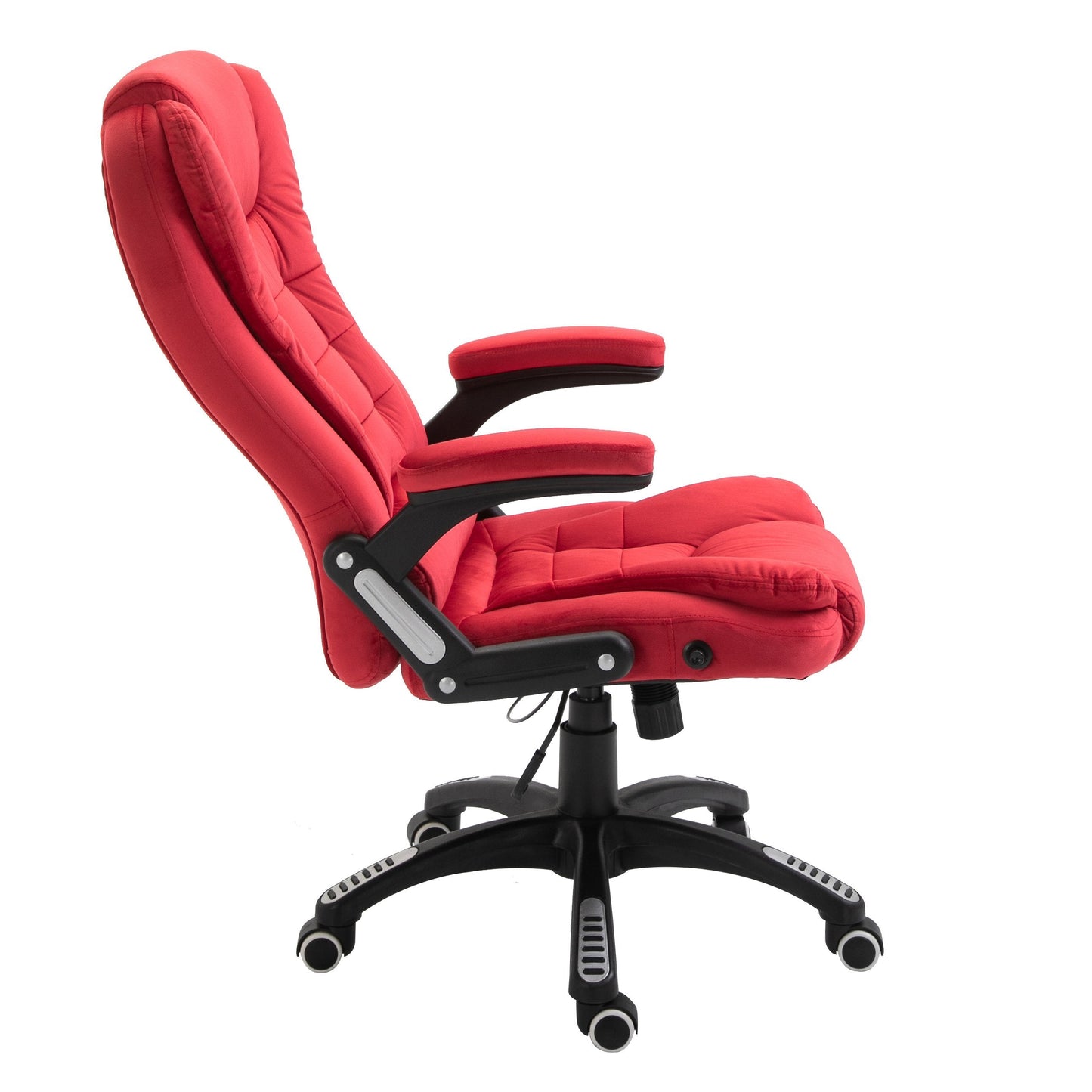 Fauteuil de bureau inclinable standard, extra-rembourré, velours rouge MO17