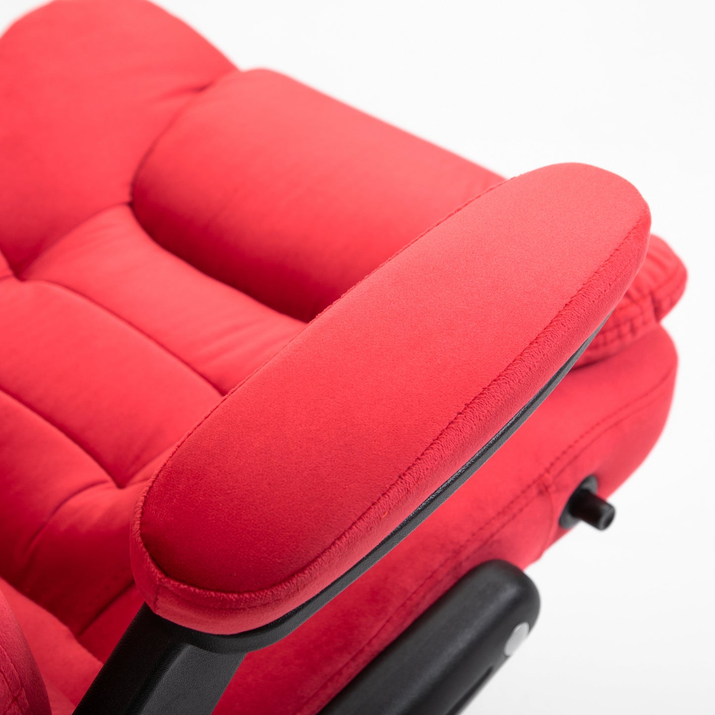 Fauteuil de bureau inclinable standard, extra-rembourré, velours rouge MO17