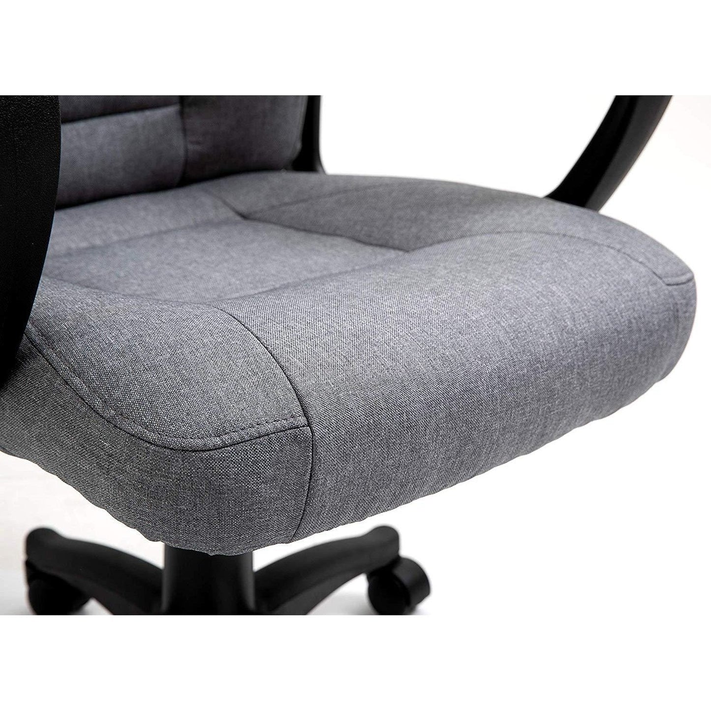 Chaise de bureau pivotante MO19 en tissu gris