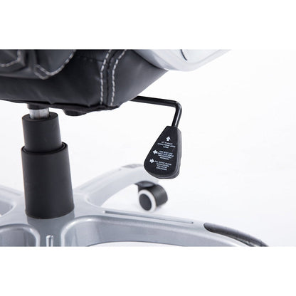 Chaise de bureau pivotante Gaming Racing Sport en noir et orange