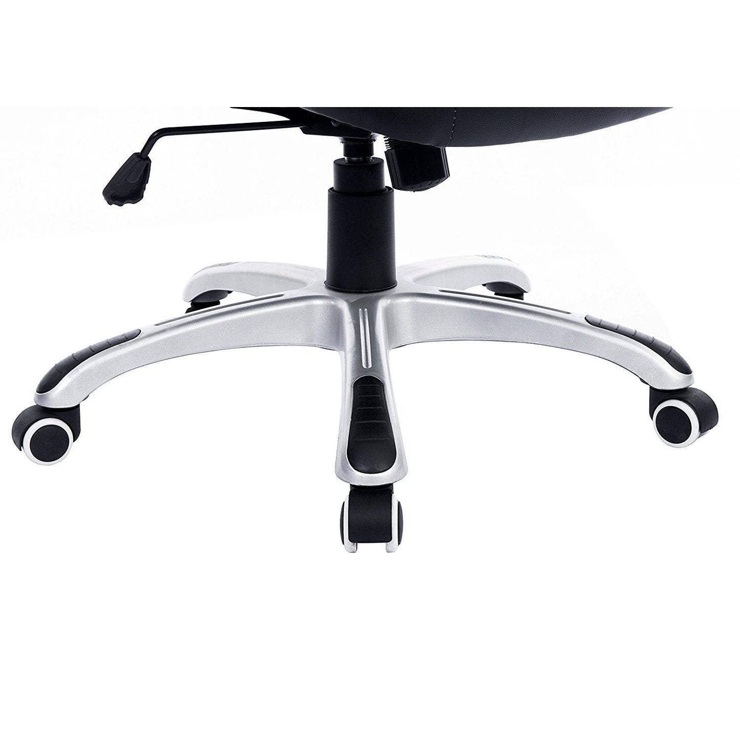 Chaise de bureau pivotante DaAls Racing Sport en noir et blanc