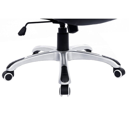 Chaise de bureau pivotante DaAls Racing Sport en noir et blanc