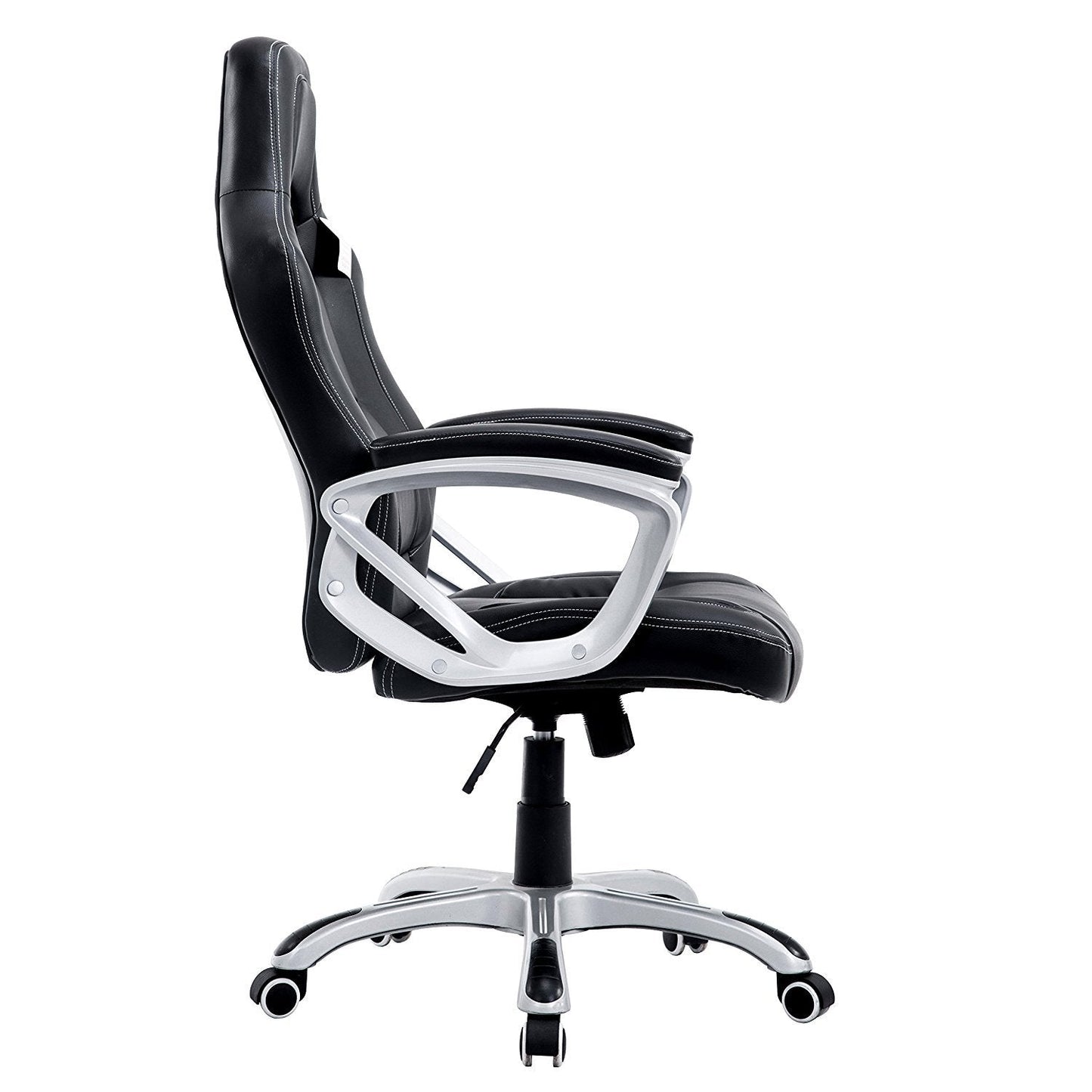 Chaise de bureau pivotante Racing Sport en noir