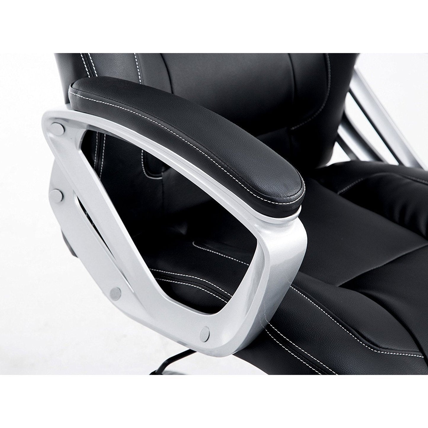 Chaise de bureau pivotante Racing Sport en noir