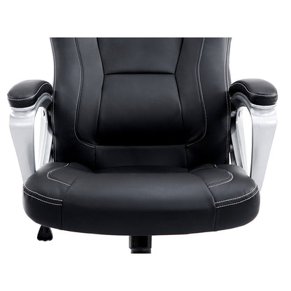 Chaise de bureau pivotante Racing Sport en noir