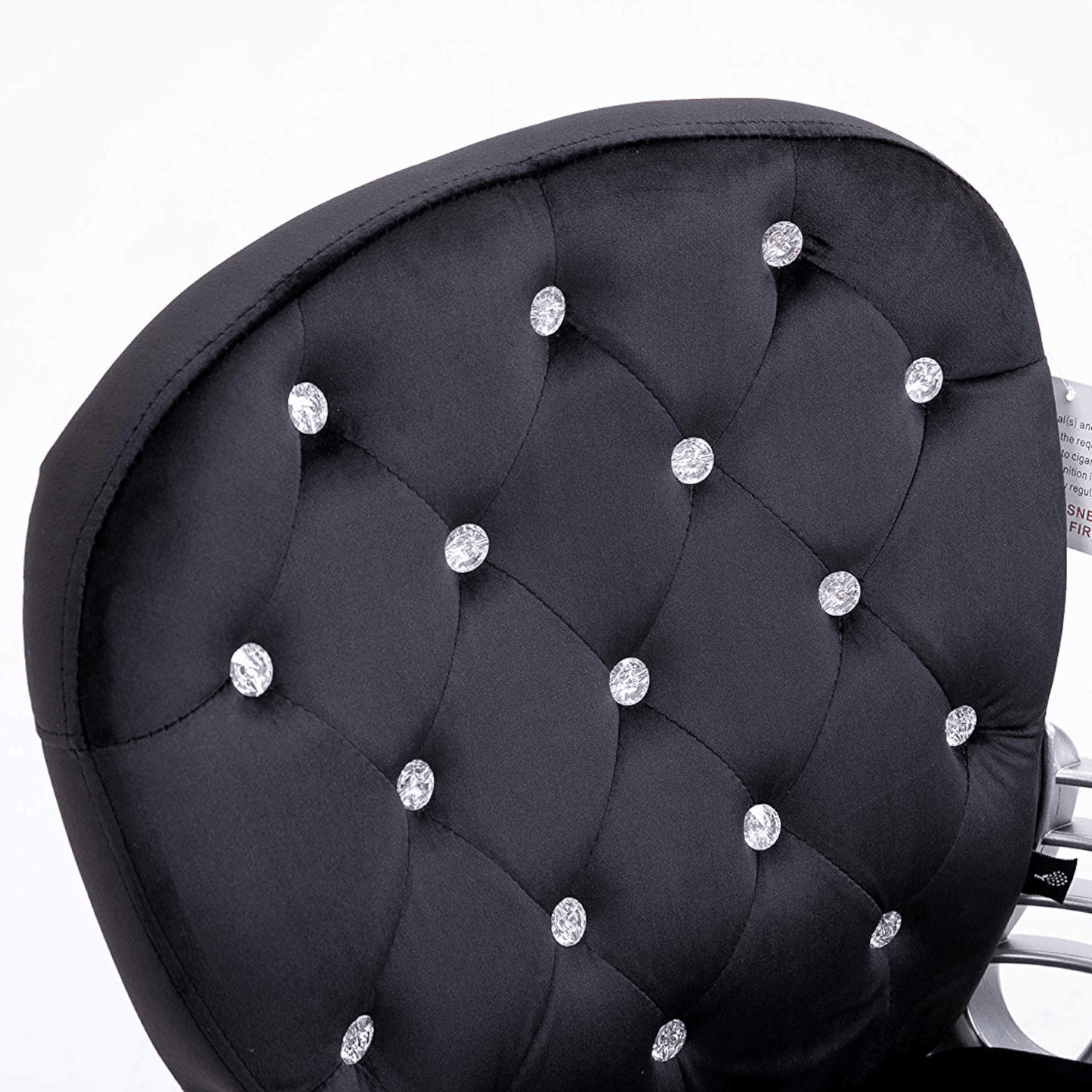 Fauteuil pivotant Chesterfield en velours noir