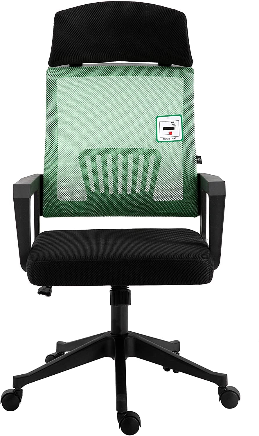 Chaise de bureau Beni Mesh avec appui-tête en vert