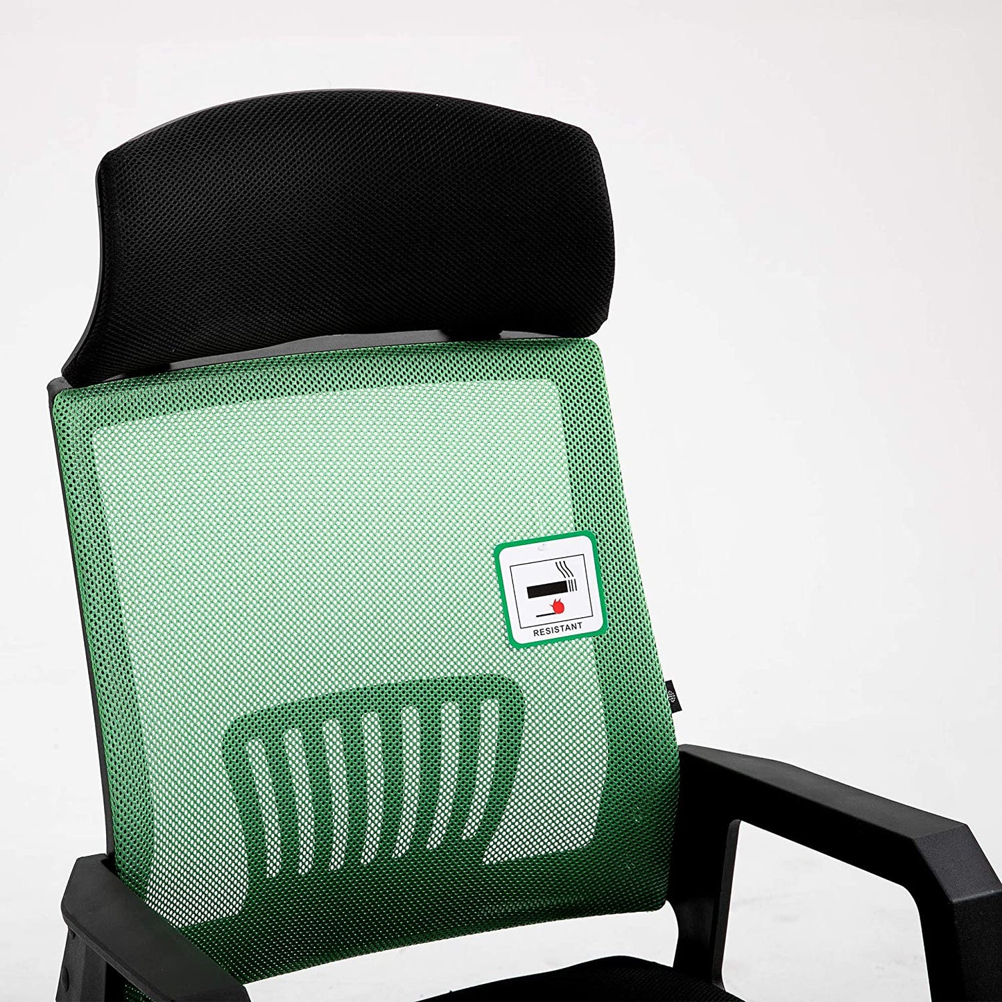 Chaise de bureau Beni Mesh avec appui-tête en vert