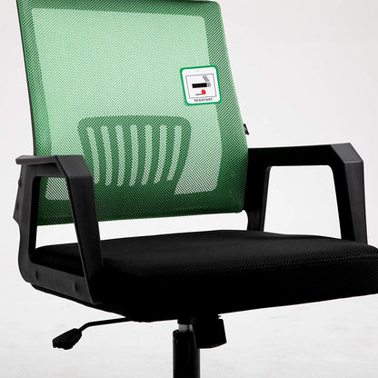 Chaise de bureau Beni Mesh avec appui-tête en vert