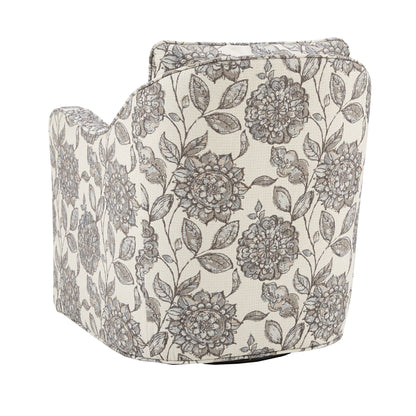 Fauteuil pivotant incurvé rembourré Betty de Madison Park