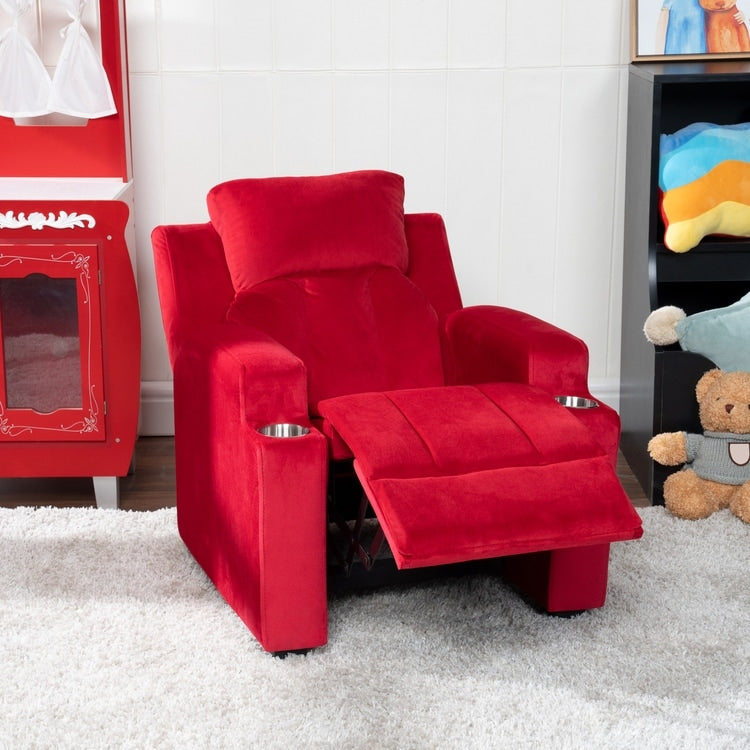 Fauteuil magique pour super-héros et princesses, fauteuil inclinable super deluxe pour enfants avec repose-pieds, appui-tête et 2 porte-gobelets