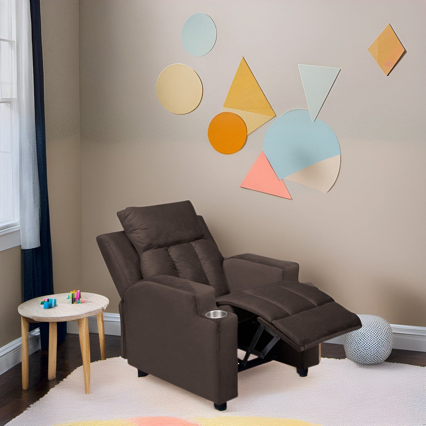 Fauteuil magique pour super-héros et princesses, fauteuil inclinable super deluxe pour enfants avec repose-pieds, appui-tête et 2 porte-gobelets