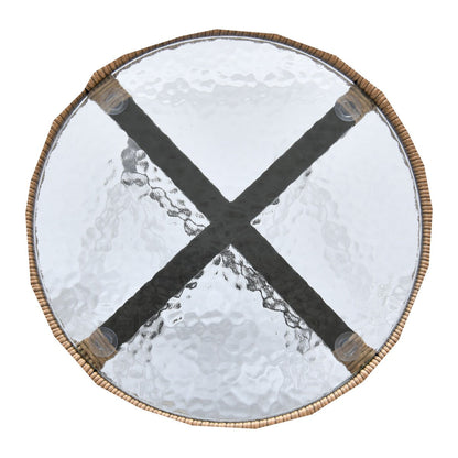 Ensemble bistro de jardin en résine tressée Moasis 3 pièces avec 2 chaises et table basse