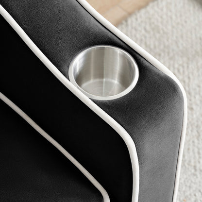 Canapé-lit convertible moderne 3 en 1 de 70,86 pouces avec dossier réglable et port de chargement USB pour salon