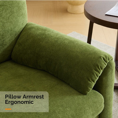 Fauteuil moderne à oreilles d'éléphant, canapé d'appoint confortable pour le salon et la chambre