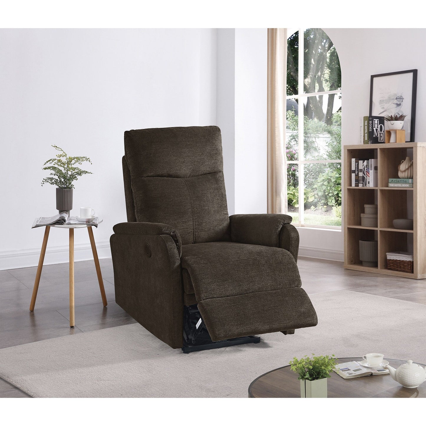 Fauteuil inclinable électrique moderne avec port USB et soutien complet de la tête et des lombaires
