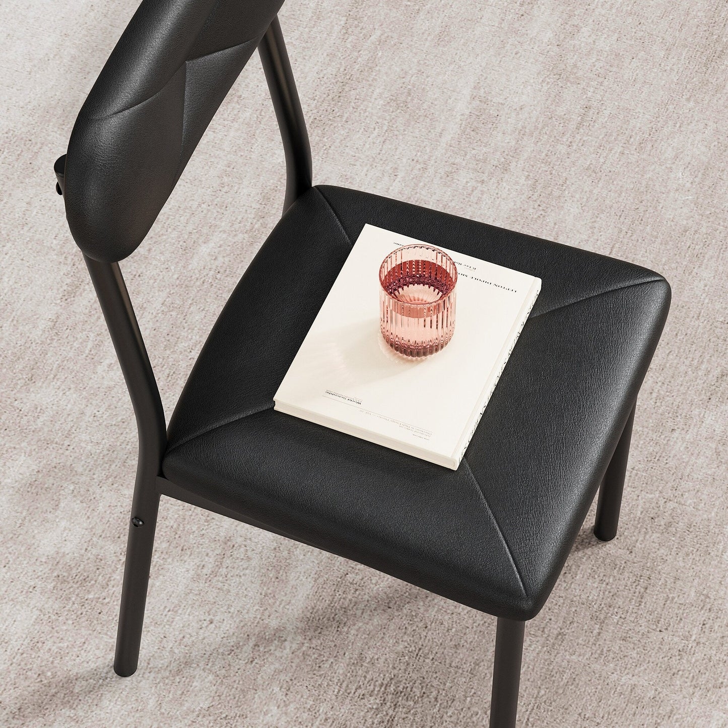 Ensemble table et chaises de cuisine moderne pour salle à manger - 3 pièces