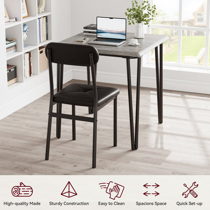 Ensemble table et chaises de cuisine moderne pour salle à manger - 3 pièces