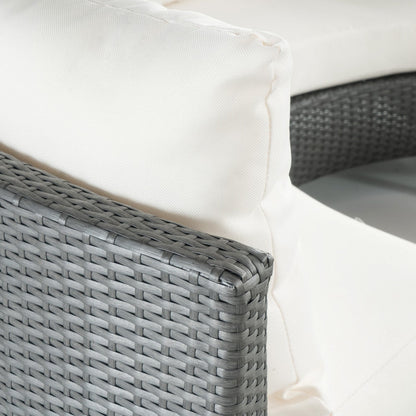 Ensemble de canapés d'angle en résine tressée Newton, résistant aux intempéries, par Christopher Knight Home