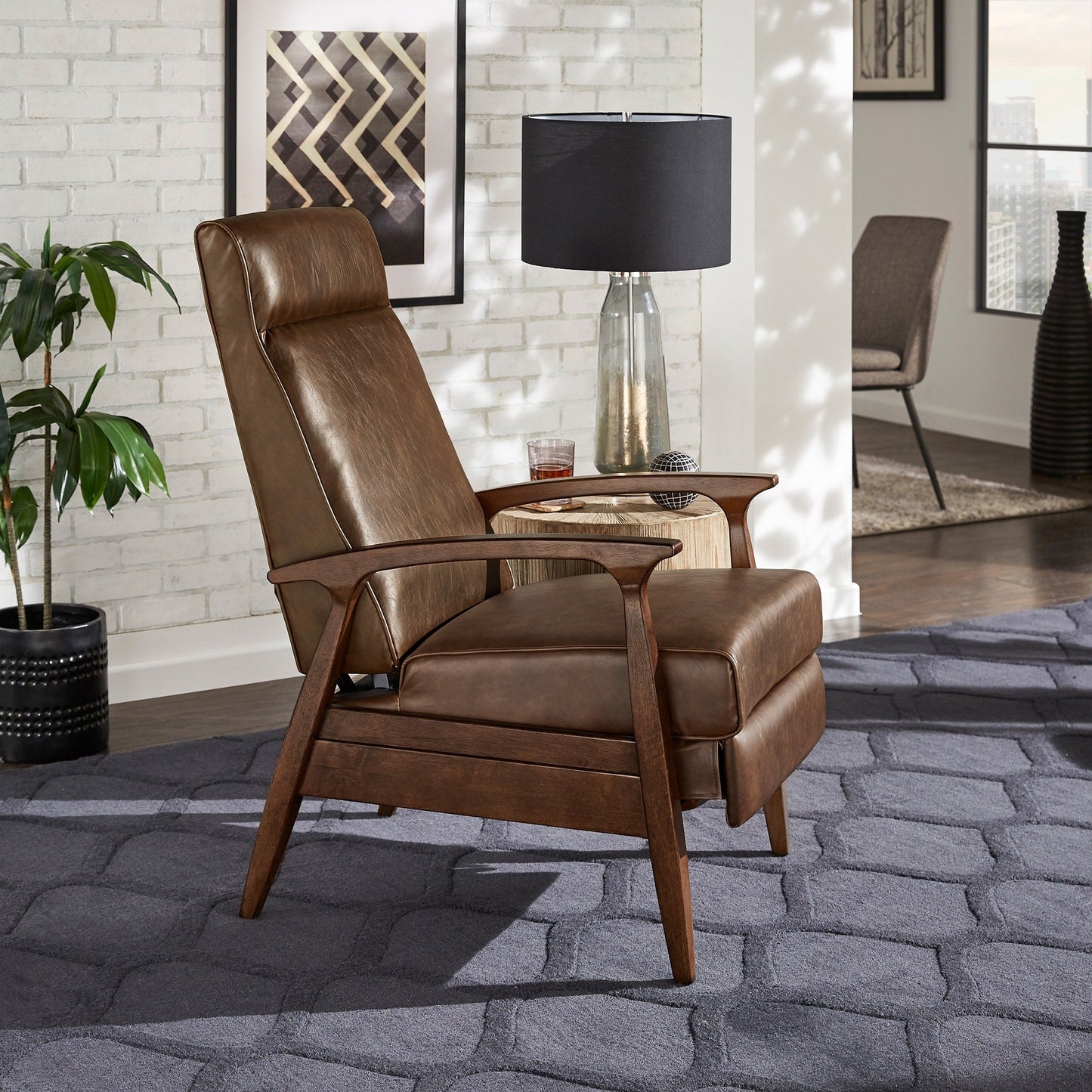 Fauteuil inclinable Notker 25,75 po de large, style milieu du siècle, par iNSPIRE Q Modern