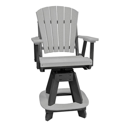 Ensemble de salle à manger carré cinq pièces OS Home and Office, hauteur comptoir, gris clair sur piètement noir