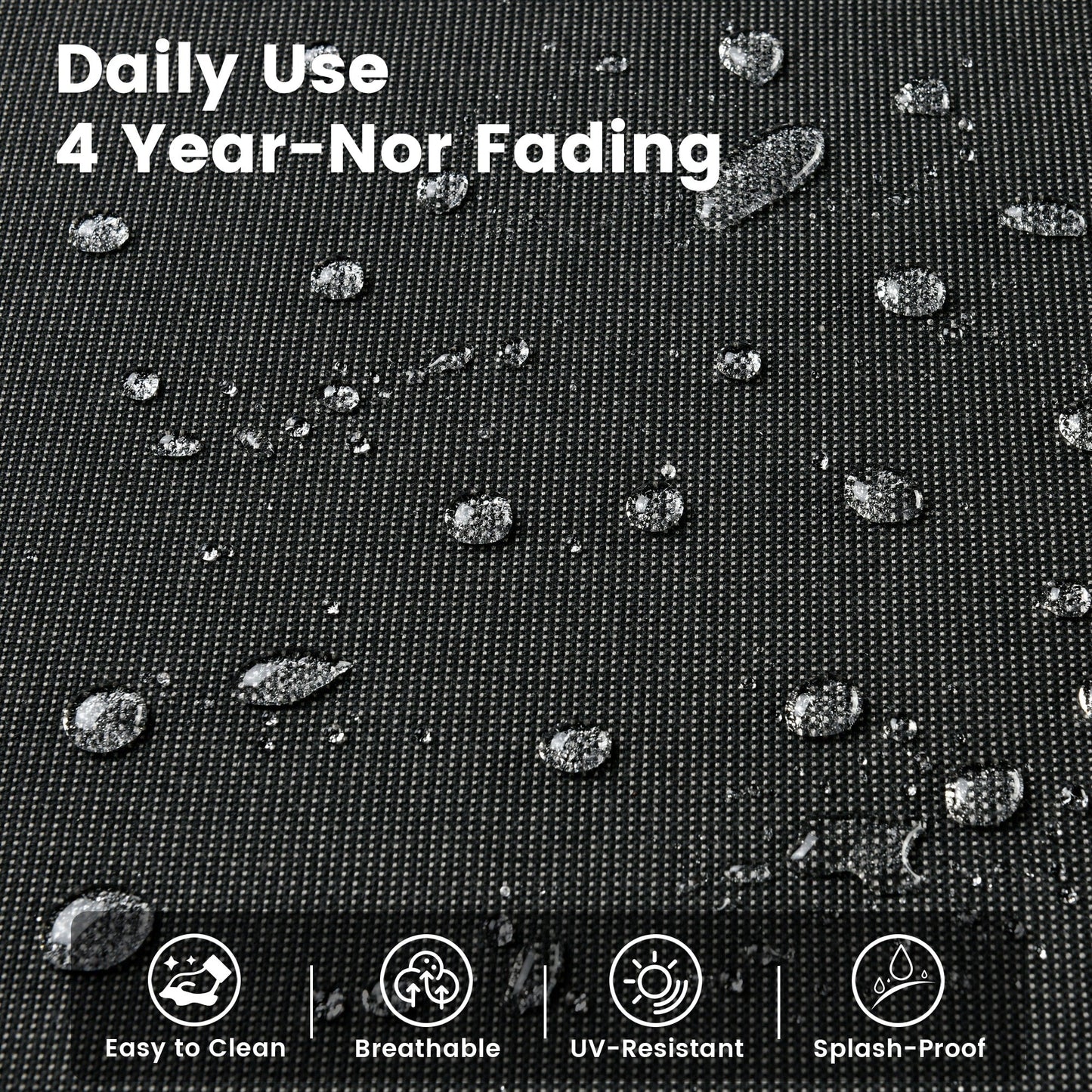 Ensemble de 9 chaises pivotantes d'extérieur en résine tressée OVIOS avec table de feu