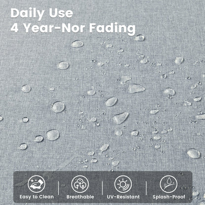 Ensemble de 9 chaises pivotantes d'extérieur en résine tressée OVIOS avec table de feu