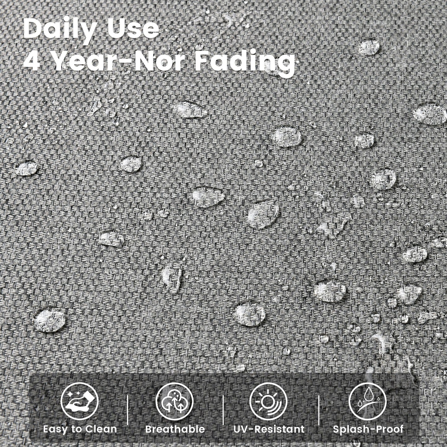 Ensemble de 9 chaises pivotantes d'extérieur en résine tressée OVIOS avec table de feu