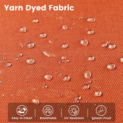 Ensemble de 9 chaises pivotantes d'extérieur en résine tressée OVIOS avec table de feu