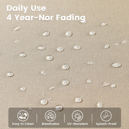 Ensemble de 9 chaises pivotantes d'extérieur en résine tressée OVIOS avec table de feu