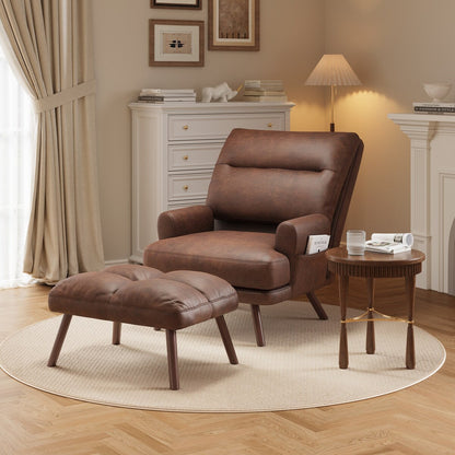 Fauteuil inclinable réglable OVIOS avec repose-pieds