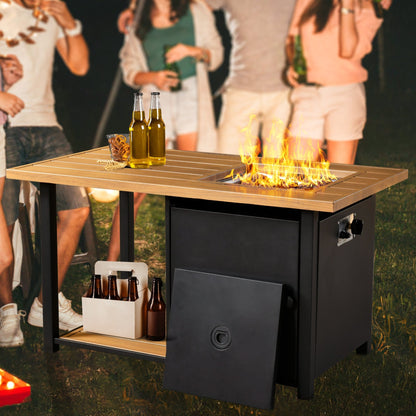 Ensemble de canapé d'angle 11 pièces en résine tressée avec assise profonde, fauteuils pivotants et foyer extérieur OVIOS