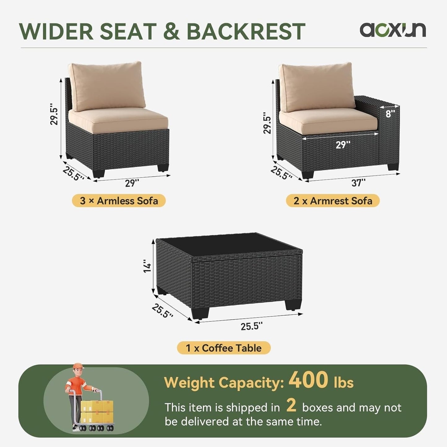 Ensembles de mobilier de jardin avec coussins de 10 cm d'épaisseur