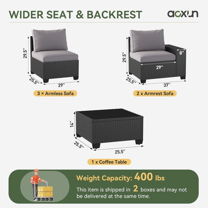 Ensembles de mobilier de jardin avec coussins de 10 cm d'épaisseur