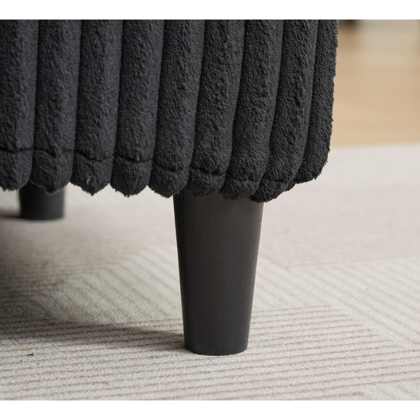 Canapé-lit surdimensionné en velours côtelé moelleux, réglable