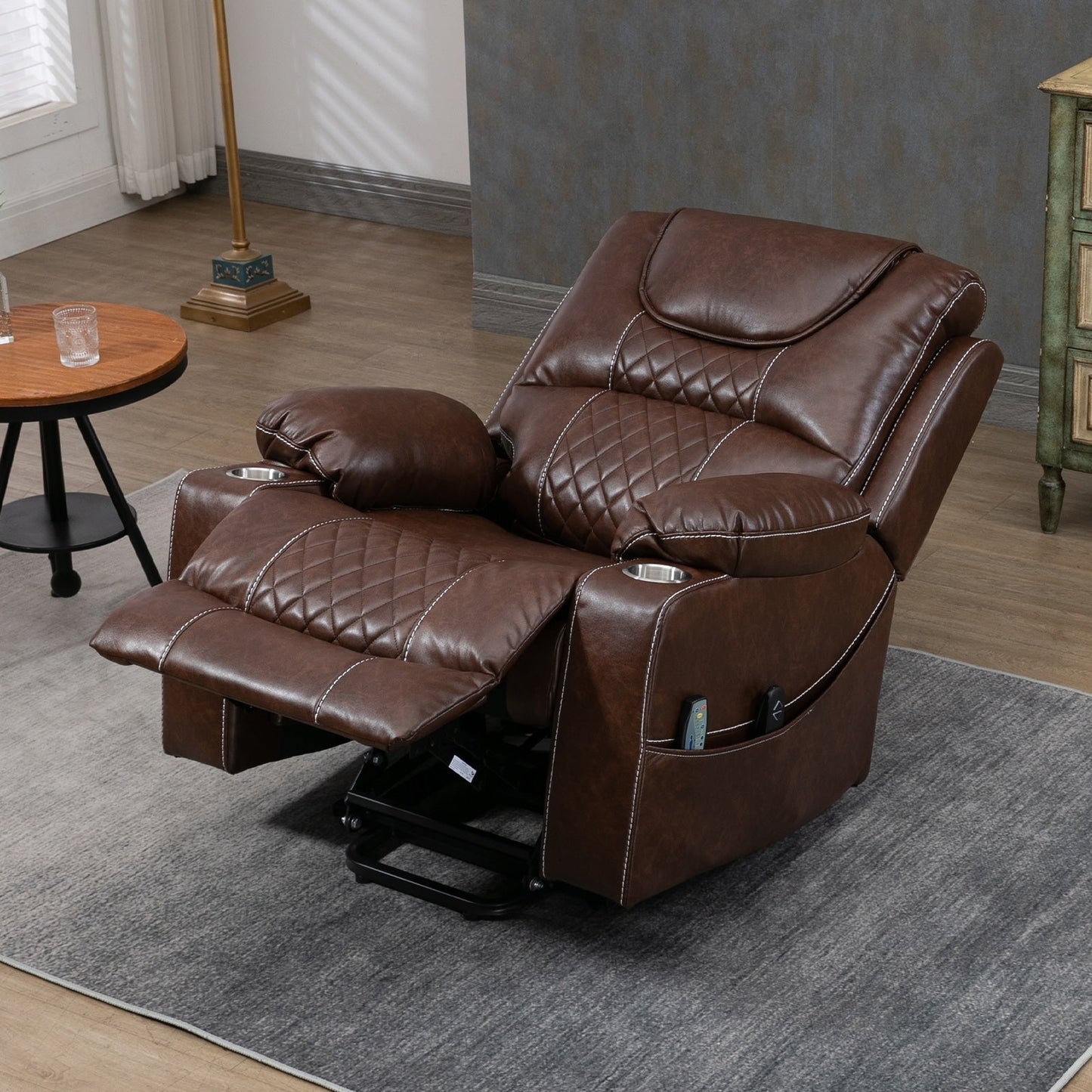 Fauteuil inclinable électrique surdimensionné, fauteuil releveur électrique pour personnes âgées, 400 lbs.