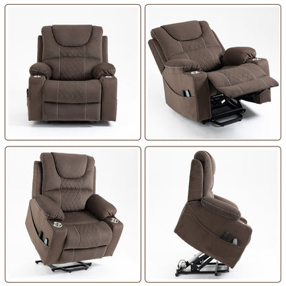 Fauteuil inclinable électrique surdimensionné, fauteuil releveur électrique pour personnes âgées, 400 lbs.