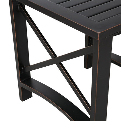 Ensemble de conversation 3 pièces pour fauteuil à bascule d'extérieur PATIO FESTIVAL avec coussins