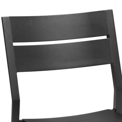 Ensemble de salle à manger d'extérieur Pellabant en aluminium 5/7/9 pièces avec table extensible et chaises empilables