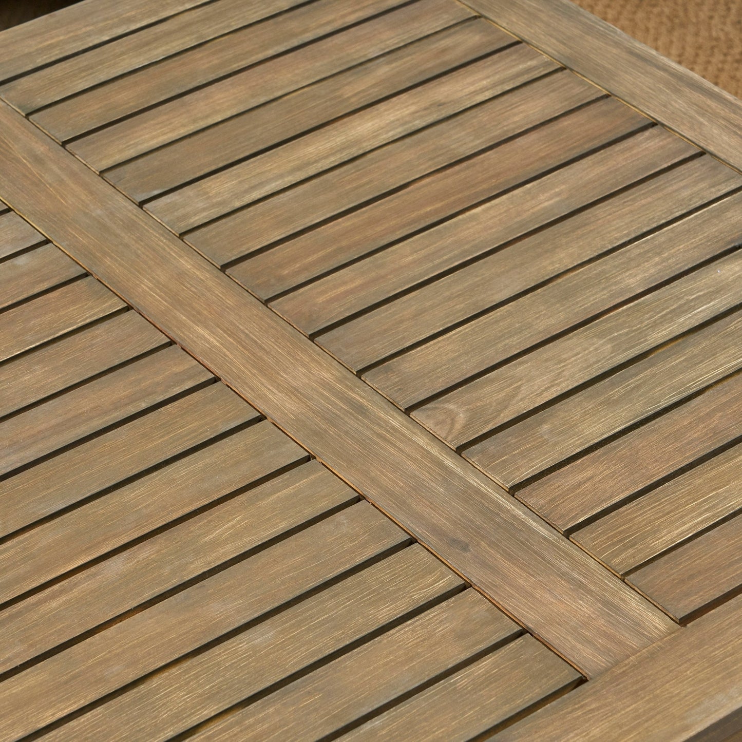 Ensemble de canapés d'extérieur 7 pièces en bois d'acacia Perla avec coussins, par Christopher Knight Home