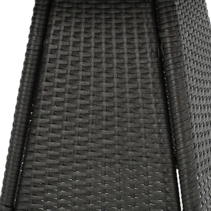 Ensemble bistro d'extérieur 3 pièces en osier Peterson avec coussins par Christopher Knight Home