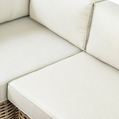 Ensemble de canapé d'angle d'extérieur/terrasse Poly &amp; Bark Puglia avec table basse