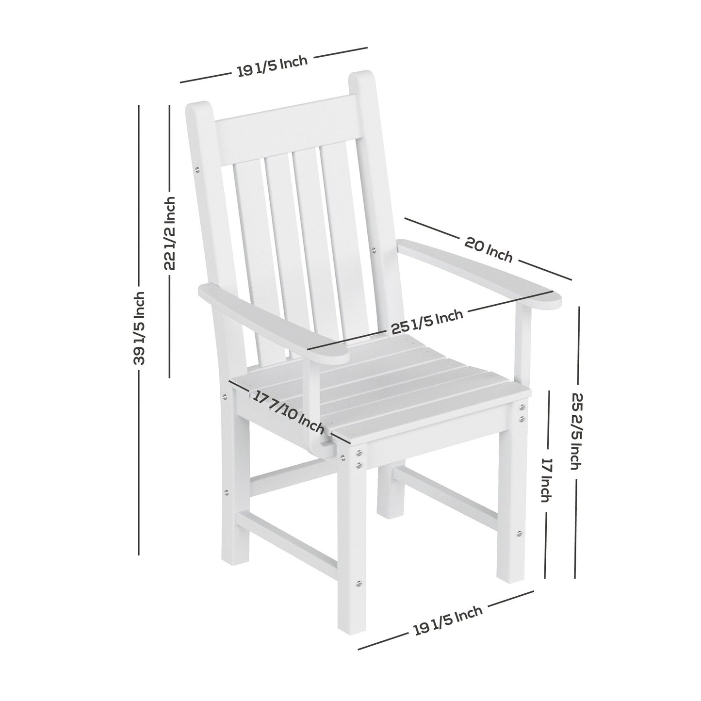 Ensemble de salle à manger d'extérieur Polytrends Laguna en PEHD résistant aux intempéries, avec table ronde et fauteuils (ensemble de 5 pièces)