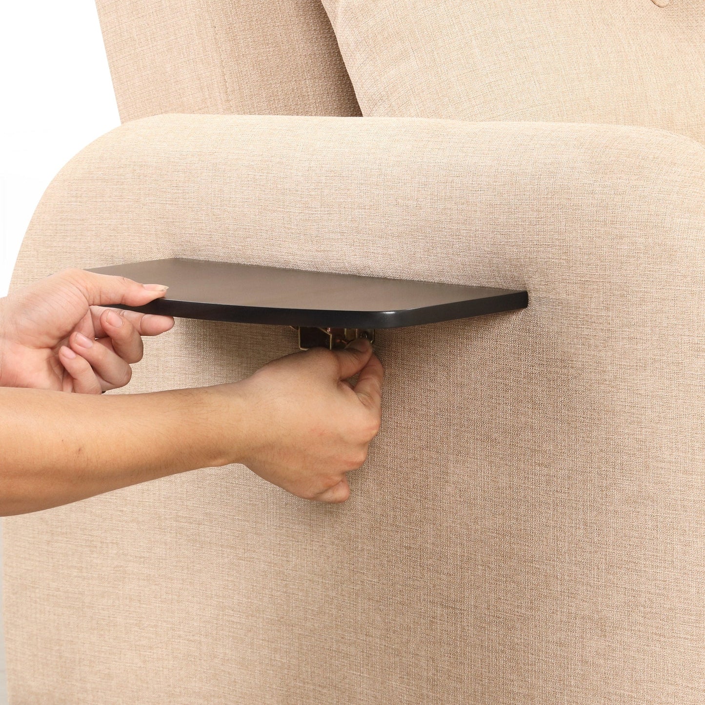 Canapé-lit gigogne 3 en 1 avec 2 tables d'appoint