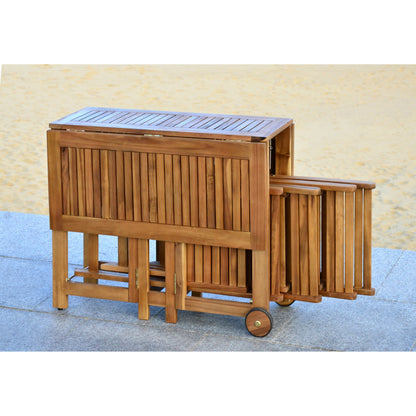 Ensemble de salle à manger d'extérieur SAFAVIEH Brandy 5 pièces - 43 po L x 35 po P x 29 po H