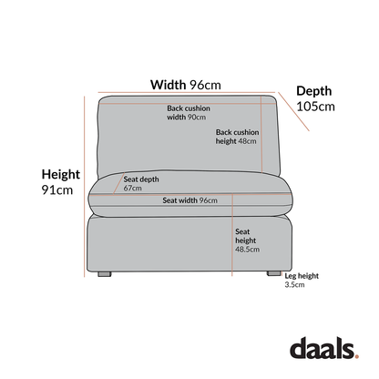 Canapé modulable en velours vert mousse Lutyens, assise sans accoudoirs