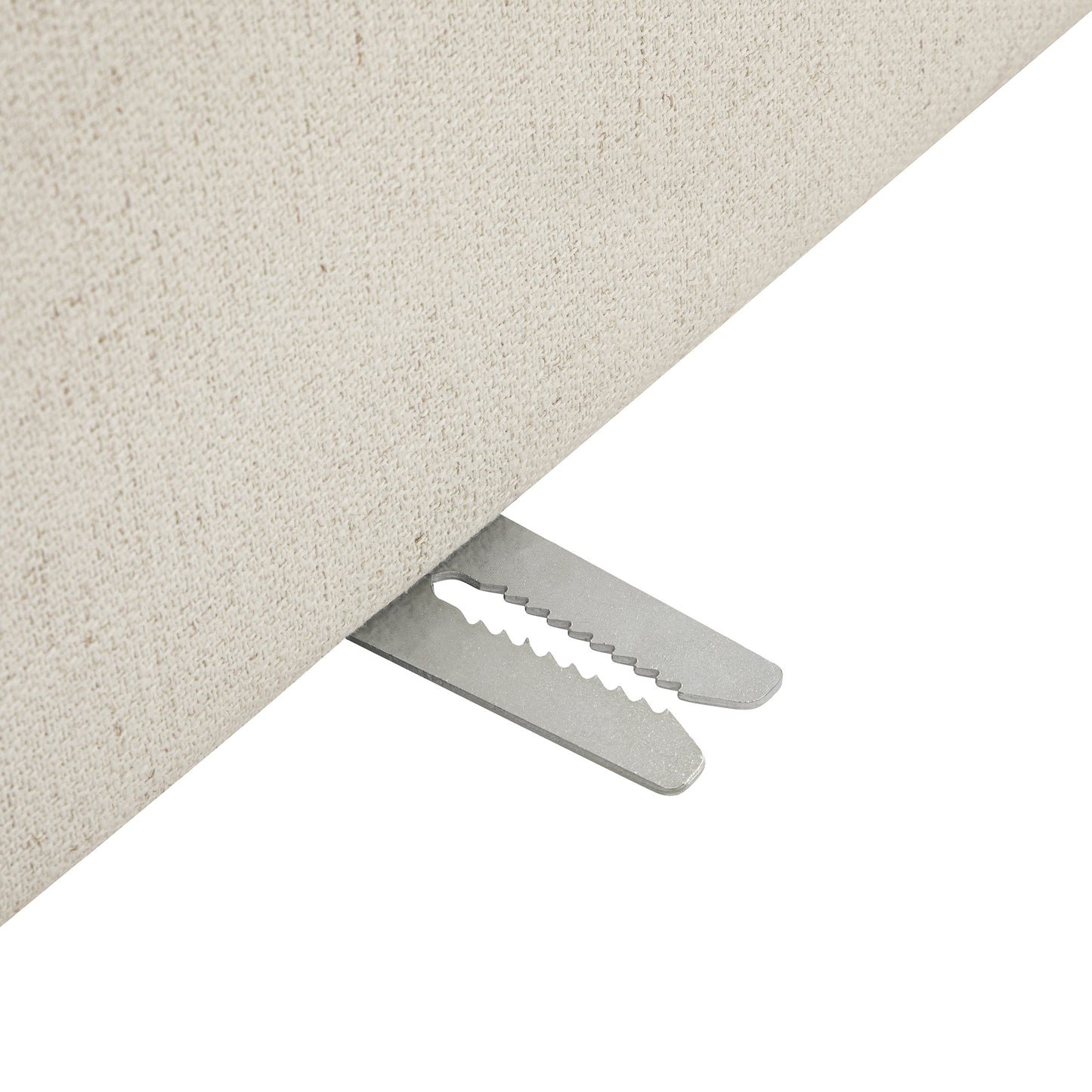 Canapé modulaire Lutyens en lin mélangé beige, ensemble de 5 pièces en forme de U